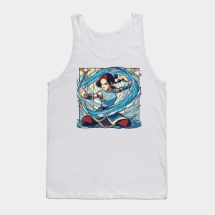 katara water tribe in battle position Tank Top